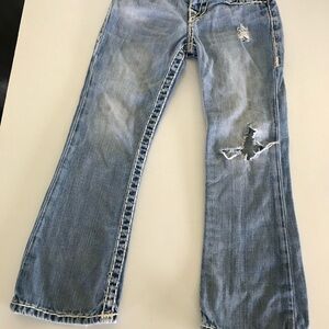 Men's Blue Distressed Jeans